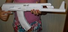 Автомат АК-47 из бумаги своими руками