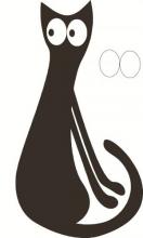 Аппликация «Кошка» из ткани