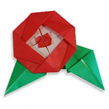 Схема оригами цветок для начинающих